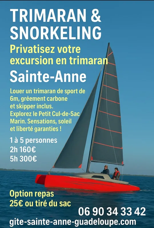 trimaran guadeloupe gites baobab